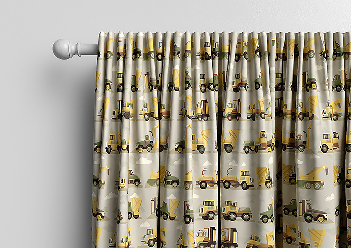 Construction Crew, Tarmac - Made to Measure Curtains - Image 9